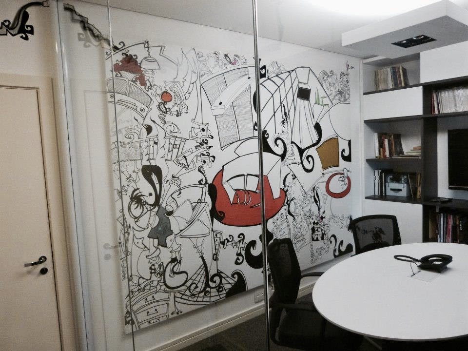Painel em MDF / escritório de arquitetura em Alphaville / 2016