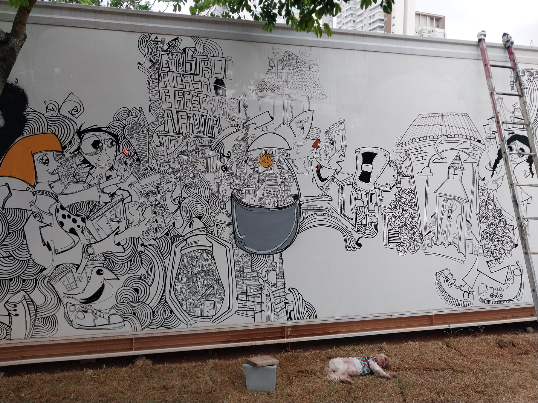 Vilas Reencontro / painel em processo / 2024