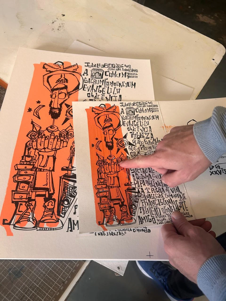 Prova de serigrafia da série Francisco 800