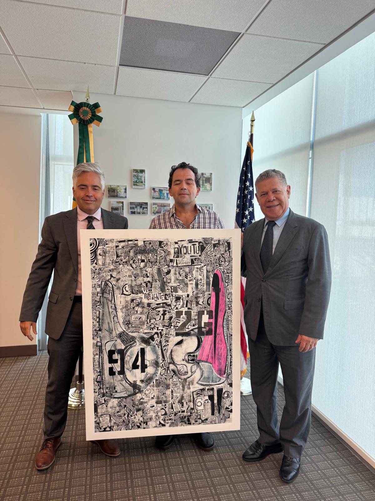 Marcelo Zuffo presents the work conceived for the Consulate General of Brazil in Miami