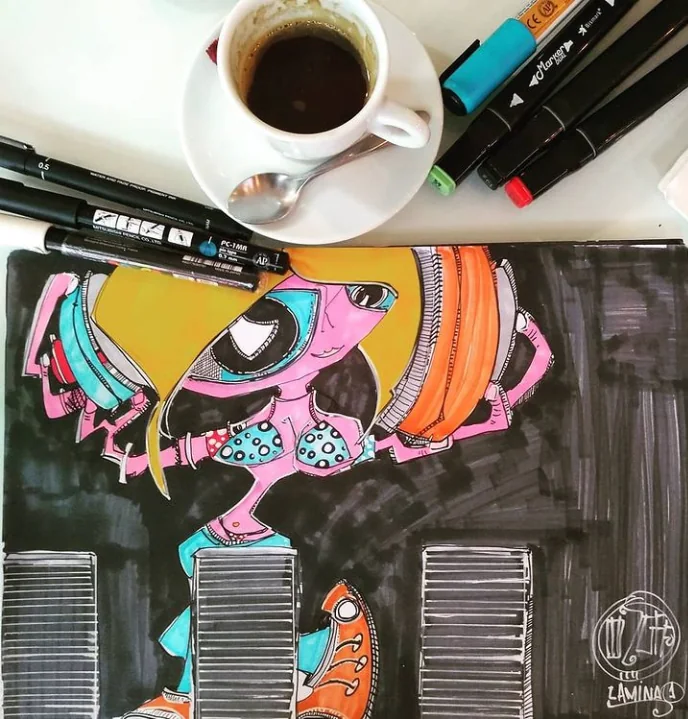 Estudo com café para a antiga casa The Week, 2017
