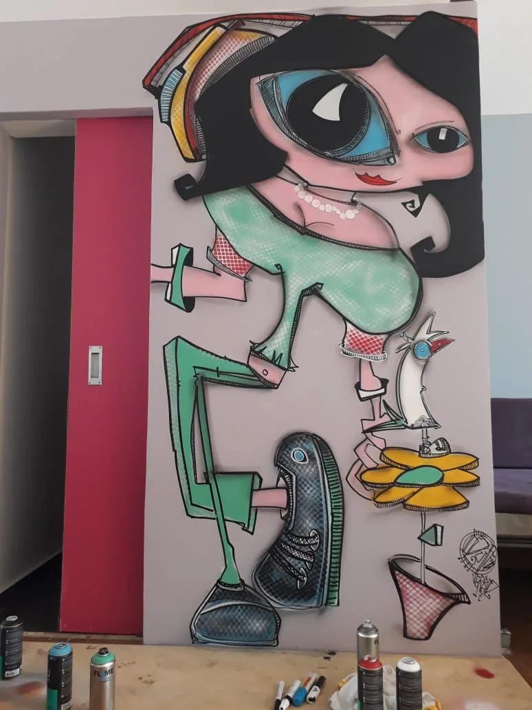 Personagem integrado a quarto em Alto de Pinheiros, 2017