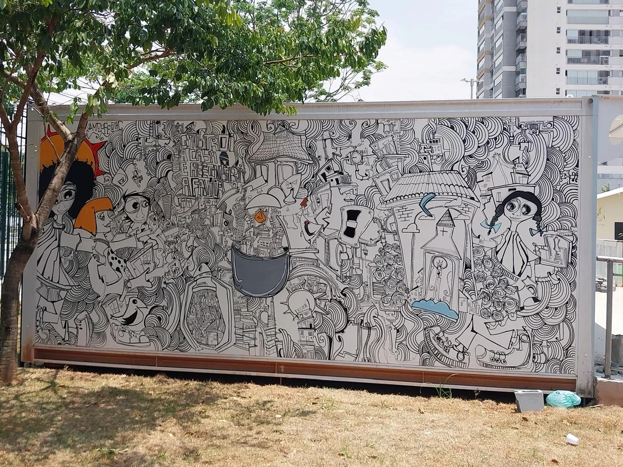 Painel A Casa Acolhe na Vila Reencontro Santo Amaro, 2024